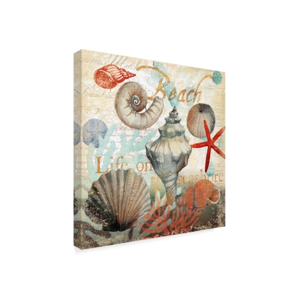 Art Licensing Studio 'Shell Collector Beach' Canvas Art,24x24